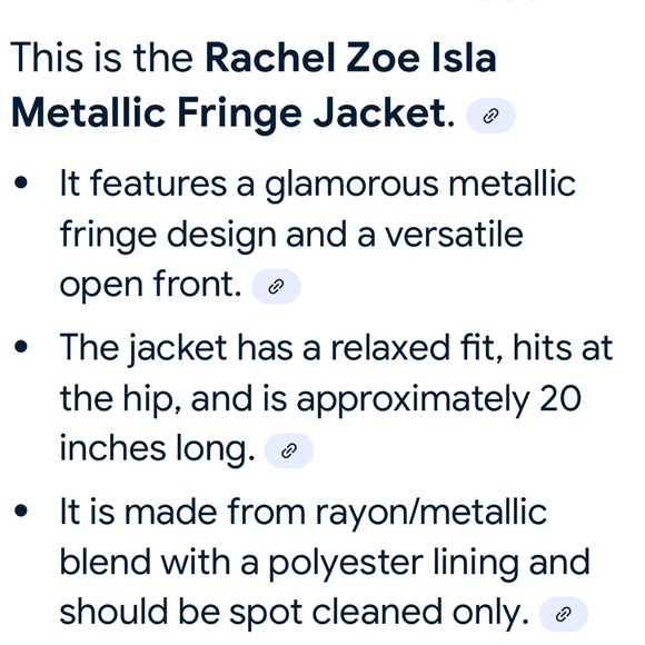 Rachel Zoe Shimmering Fringe Cardigan - Gold - Picture 9 of 9